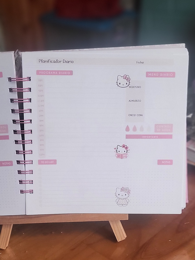 Planificador diario hello kitty 2