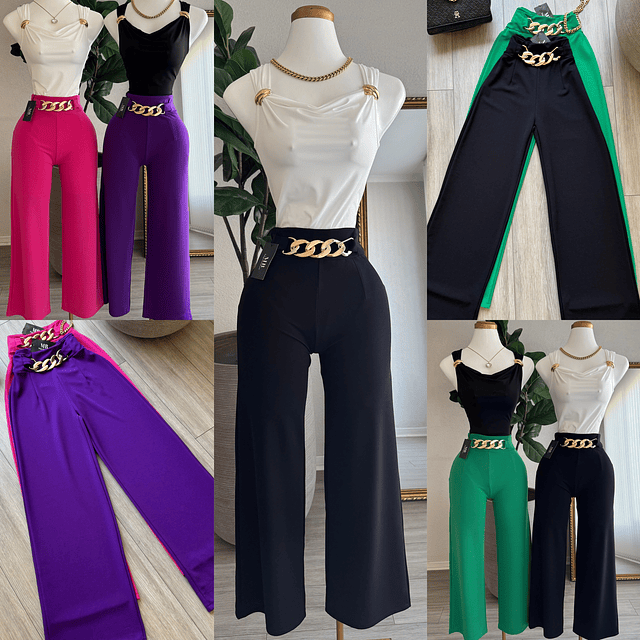 Pantalón de vestir elasticado