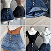Falda short mezclilla
