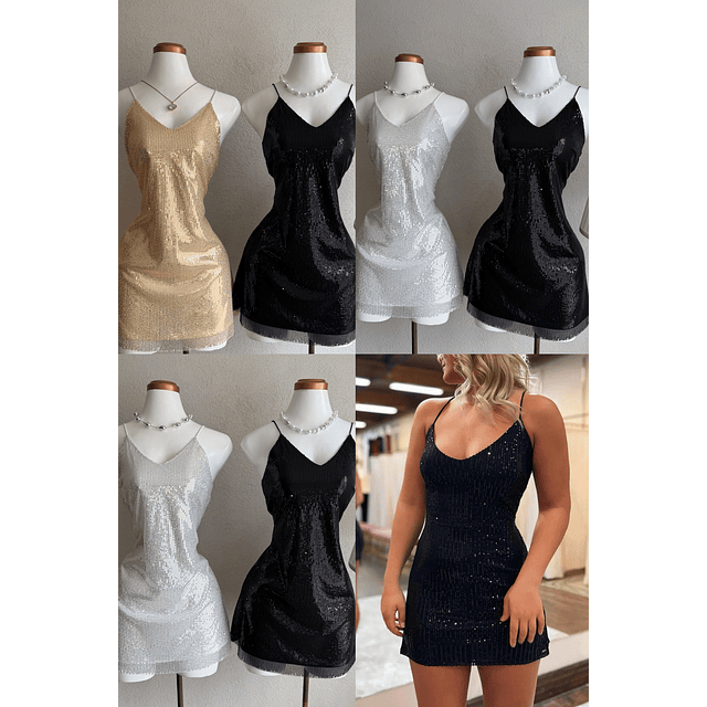 Vestido lentejuelas dupe Z 