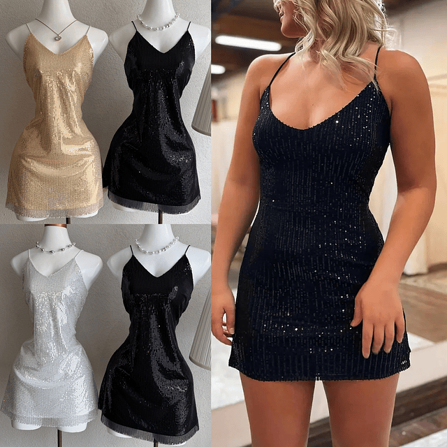 Vestido lentejuelas dupe Z 