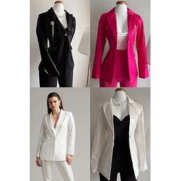 Blazer dupe Z satinado 