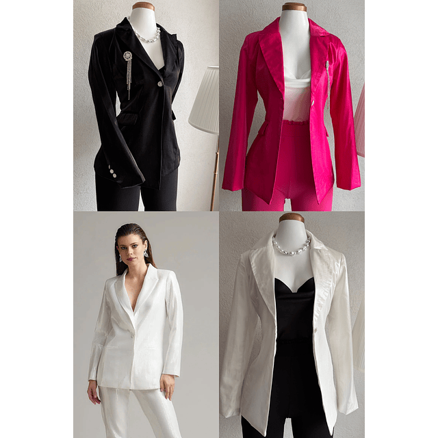Blazer dupe Z satinado 