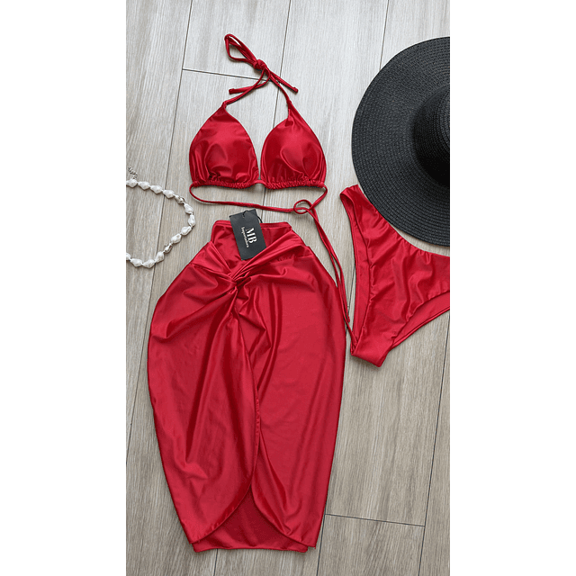 Traje de baño de 3 piezas 