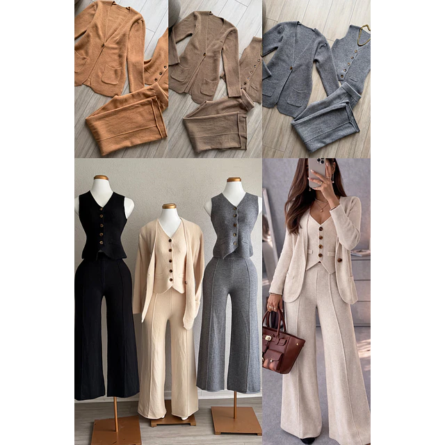 Conjunto 3 piezas mujer