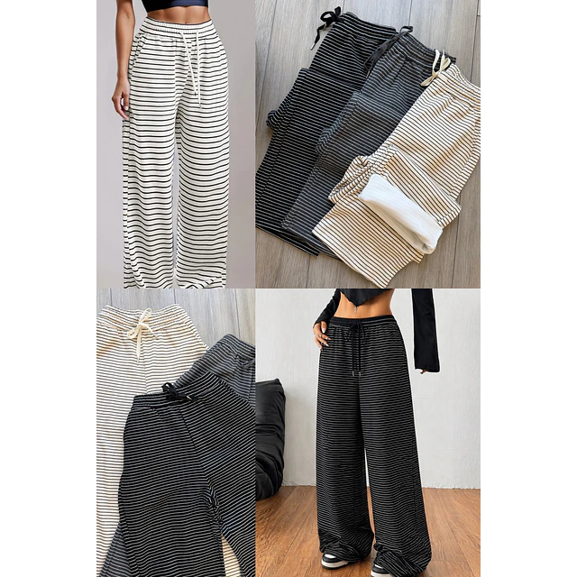 Pantalón de buzo rayas 