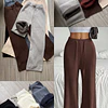 Pantalón palazo lanilla forrado