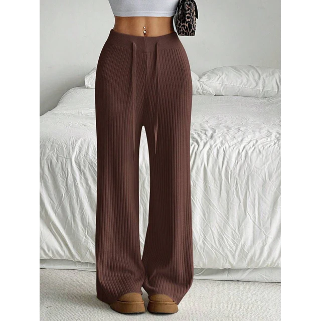 Pantalón palazo lanilla forrado