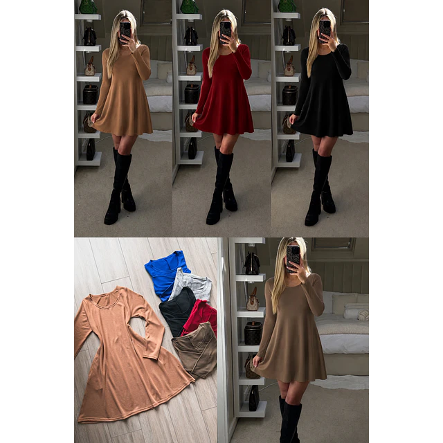 Suéter mini vestido 