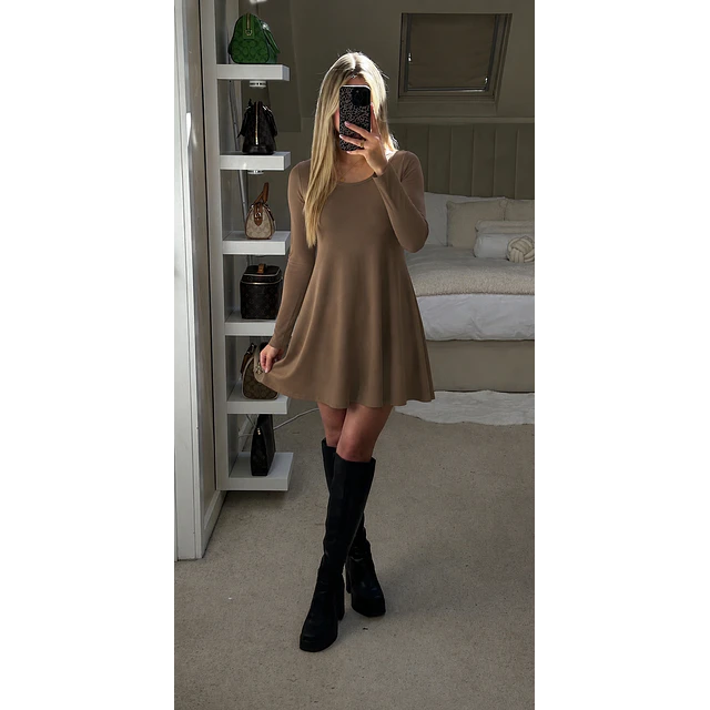 Suéter mini vestido 
