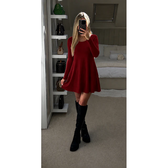 Suéter mini vestido 