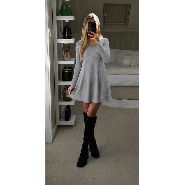 Suéter mini vestido 