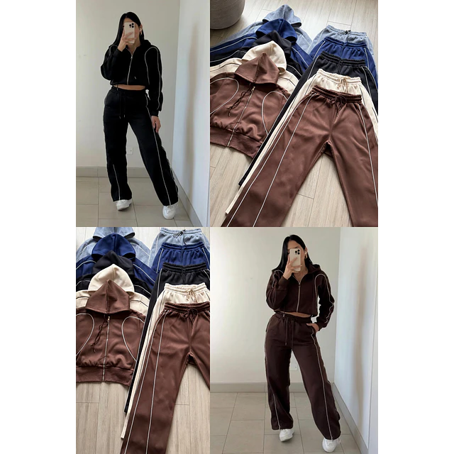 Conjunto de buzo líneas 