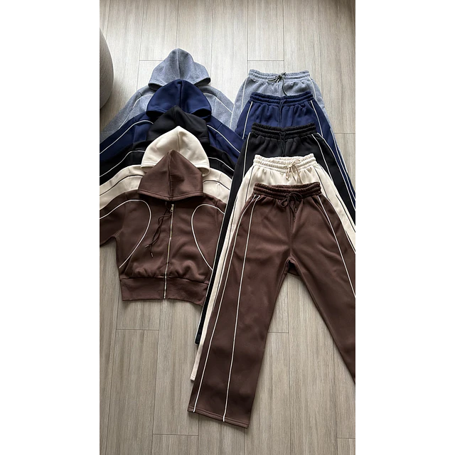 Conjunto de buzo líneas 