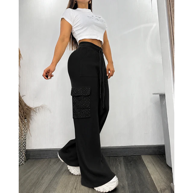 Pantalón lanilla cargo