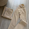 Flare jeans beige 