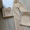 Flare jeans beige 
