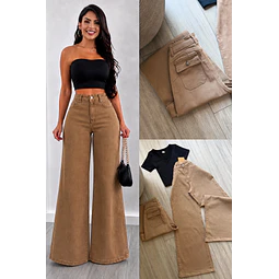 Jeans Wide Leg camel 