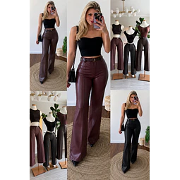 Pantalón simil cuero extra elastizado