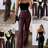 Pantalón simil cuero extra elastizado