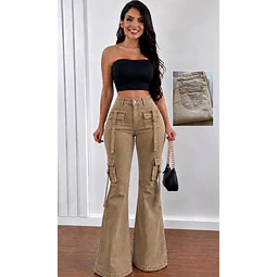 Jeans doble cargo 