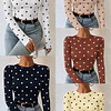 Polera camiseta lunares 