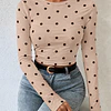 Polera camiseta lunares 