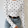 Polera camiseta lunares 