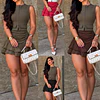 Falda short simil gamuza 
