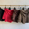 Falda short simil gamuza 
