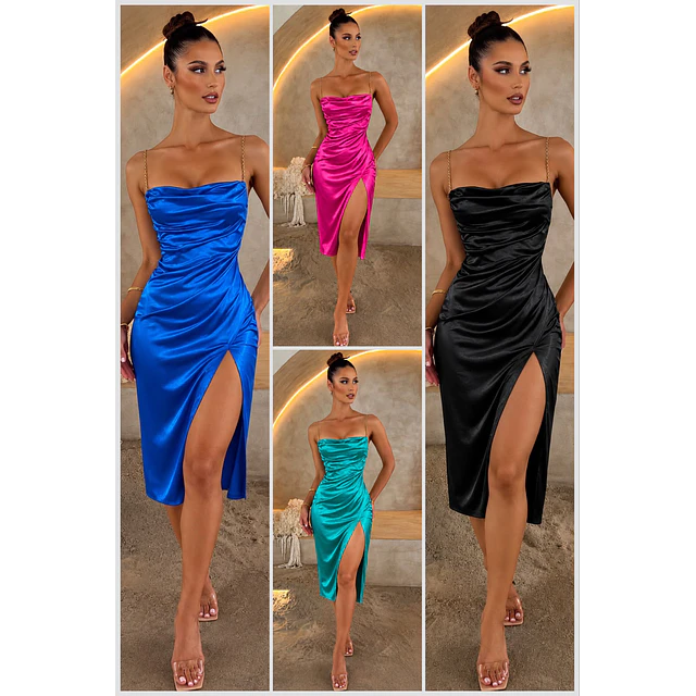 Vestido satinado 
