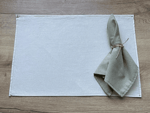 Pack de 2 individuales Tunquén + 2 servilletas Puelo