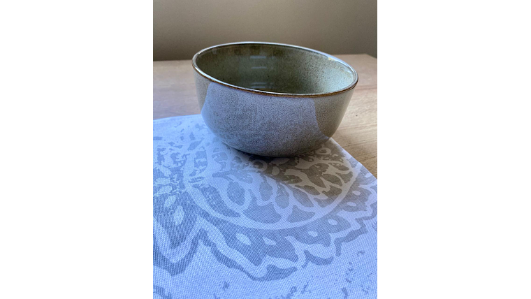 Pack de 2 Individuales Caburga + pocillo taupé 2