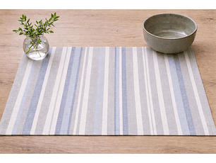 Pack de 4 individuales Icalma + pocillo taupé