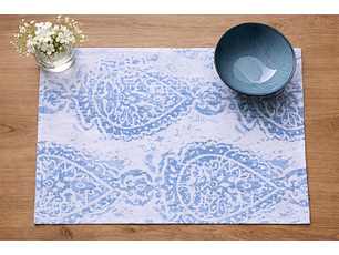 Pack de 4 Individuales Villarrica + pocillo rayitas