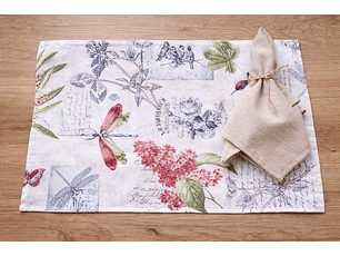 Pack de 6 individuales Panguipulli + 6 servilletas Licán