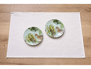 Pack de 2 Individuales Tunquén + 2 platitos pato