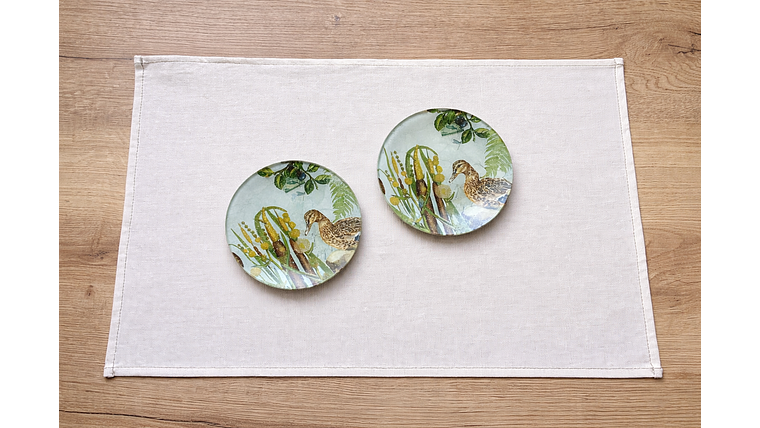 Pack de 2 Individuales Tunquén + 2 platitos pato 1