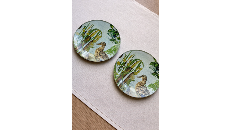 Pack de 2 Individuales Tunquén + 2 platitos pato 2