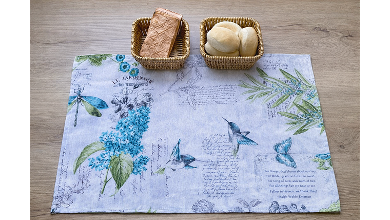 Pack de 6 Individuales Calafquén + 2 canastitos 1