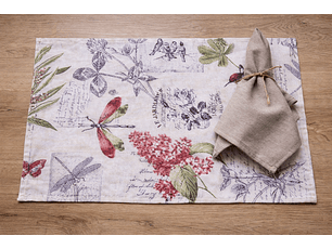 Pack de 4 individuales Panguipulli + 4 servilletas Licán