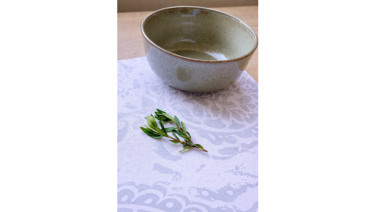 Pack de 2 Individuales Caburga + pocillo taupé 2