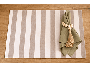 Set de 6 Servilleteros Bolitas Crudo