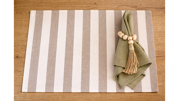 Set de 12 Servilleteros Bolitas Crudo 1