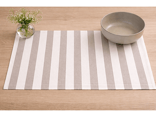 Pack de 2 individuales Neltume + pocillo Beige