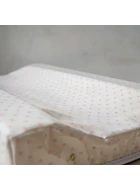 Mudador Anatómico Beige Lunares Rosados