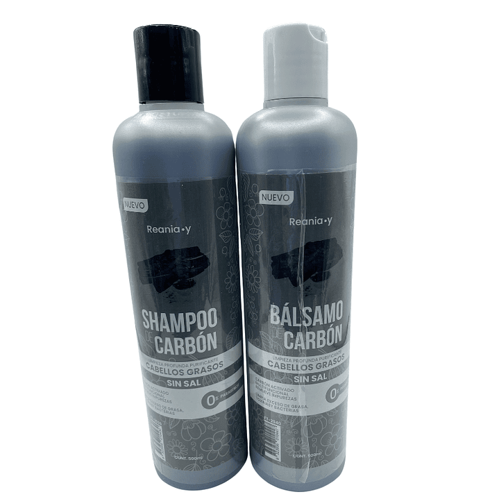 Pack Shampoo y Bálsamo Carbón