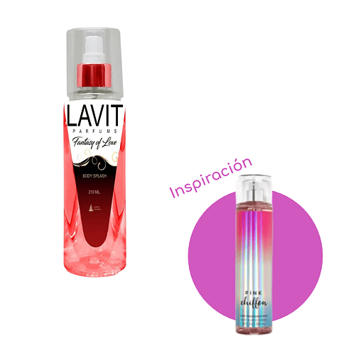 Body Splash Fantasy of Love 210 ml - Inspirado en Pink Chiffon BBW