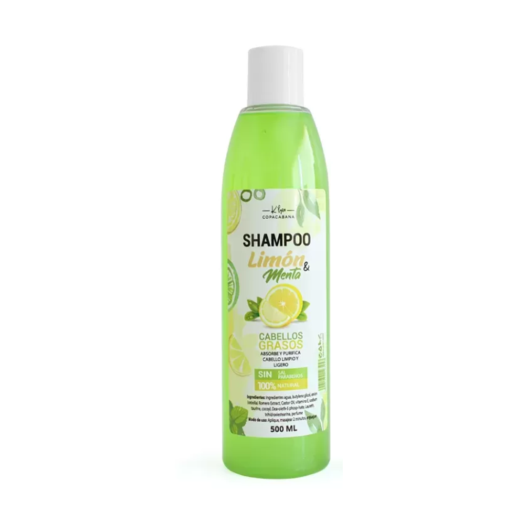 Shampoo Limón y Menta - cabellos grasos 1