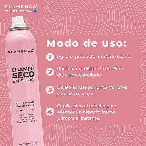 Shampoo Seco en Spray 